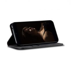 Kryty na mobil | Peňaženkové puzdro Denim Texture čierne – Samsung Galaxy A14 4G/5G | Kryty na mobil