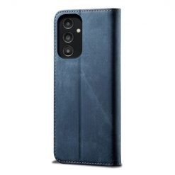 Kryty na mobil | Peňaženkové puzdro Denim Texture modré – Samsung Galaxy A14 4G/5G | Kryty na mobil