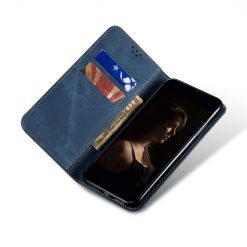 Kryty na mobil | Peňaženkové puzdro Denim Texture modré – Samsung Galaxy A14 4G/5G | Kryty na mobil