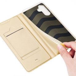 Kryty na mobil | Peňaženkové Puzdro Dux Ducis Skin Pro Zlaté – Samsung Galaxy A34 5G | Kryty na mobil