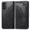 Kryty na mobil | Peňaženkové puzdro Embossing Pattern Mandala Flower fialové – Samsung Galaxy A14 4G/5G | Kryty na mobil
