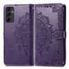 Peňaženkové puzdro Embossing Pattern Mandala Flower sivé – Samsung Galaxy A14 4G/5G | Kryty na mobil Kryty na mobil | Peňaženkové puzdro Embossing Pattern Mandala Flower sivé – Samsung Galaxy A14 4G/5G | Kryty na mobil