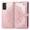 Peňaženkové puzdro Embossing Pattern Mandala Flower sivé – Samsung Galaxy A14 4G/5G | Kryty na mobil Kryty na mobil | Peňaženkové puzdro Embossing Pattern Mandala Flower sivé – Samsung Galaxy A14 4G/5G | Kryty na mobil