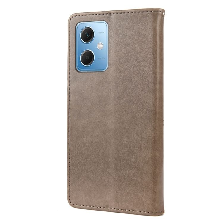 Peňaženkové puzdro Embossing Pattern Motýľ a kvet sivé – Xiaomi Redmi Note 12 Pro | Kryty na mobil Kryty na mobil | Peňaženkové puzdro Embossing Pattern Motýľ a kvet sivé – Xiaomi Redmi Note 12 Pro | Kryty na mobil