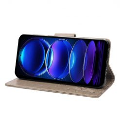 Peňaženkové puzdro Embossing Pattern Motýľ a kvet sivé – Xiaomi Redmi Note 12 Pro | Kryty na mobil Kryty na mobil | Peňaženkové puzdro Embossing Pattern Motýľ a kvet sivé – Xiaomi Redmi Note 12 Pro | Kryty na mobil