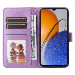 Peňaženkové puzdro Embossing Pattern Slnečnica fialové – Huawei Nova Y61 | Kryty na mobil Kryty na mobil | Peňaženkové puzdro Embossing Pattern Slnečnica fialové – Huawei Nova Y61 | Kryty na mobil