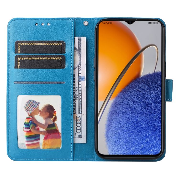 Peňaženkové puzdro Embossing Pattern Slnečnica modré – Huawei Nova Y61 | Kryty na mobil Kryty na mobil | Peňaženkové puzdro Embossing Pattern Slnečnica modré – Huawei Nova Y61 | Kryty na mobil