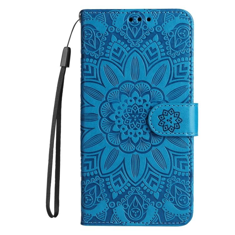 Peňaženkové puzdro Embossing Pattern Slnečnica modré – Xiaomi Redmi Note 12 (4G) | Kryty na mobil Kryty na mobil | Peňaženkové puzdro Embossing Pattern Slnečnica modré – Xiaomi Redmi Note 12 (4G) | Kryty na mobil