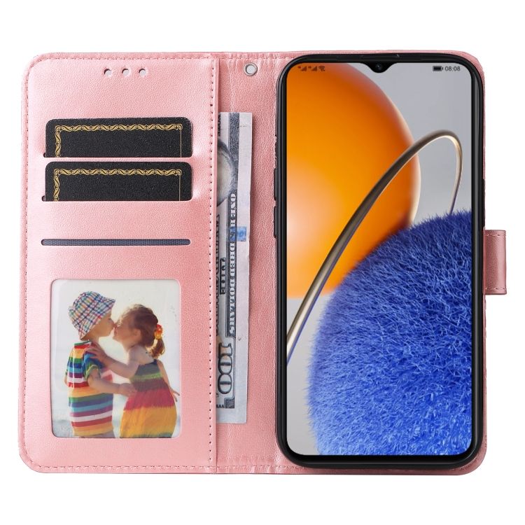 Peňaženkové puzdro Embossing Pattern Slnečnica ružové – Huawei Nova Y61 | Kryty na mobil Kryty na mobil | Peňaženkové puzdro Embossing Pattern Slnečnica ružové – Huawei Nova Y61 | Kryty na mobil