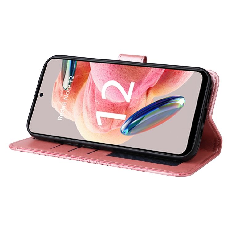 Peňaženkové puzdro Embossing Pattern Slnečnica ružové – Xiaomi Redmi Note 12 (4G) | Kryty na mobil Kryty na mobil | Peňaženkové puzdro Embossing Pattern Slnečnica ružové – Xiaomi Redmi Note 12 (4G) | Kryty na mobil