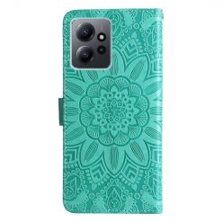 Kryty na mobil | Peňaženkové puzdro Embossing Pattern Slnečnica zelené – Xiaomi Redmi Note 12 (4G) | Kryty na mobil