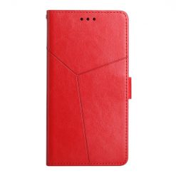 Kryty na mobil | Peňaženkové puzdro Geometric Pattern case červené – Xiaomi Redmi Note 12 (4G) | Kryty na mobil