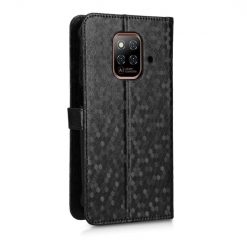 Kryty na mobil | Peňaženkové puzdro Honeycomb Dot Texture Case čierne – Ulefone Power Armor 14 / 14 Pro | Kryty na mobil