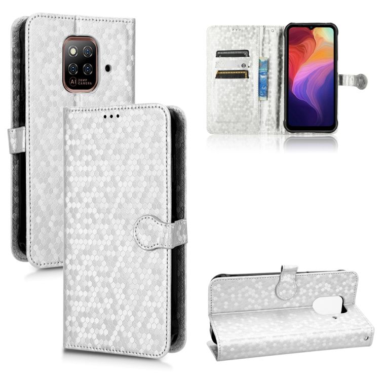 Peňaženkové puzdro Honeycomb Dot Texture Case strieborné – Ulefone Power Armor 14 / 14 Pro | Kryty na mobil Kryty na mobil | Peňaženkové puzdro Honeycomb Dot Texture Case strieborné – Ulefone Power Armor 14 / 14 Pro | Kryty na mobil