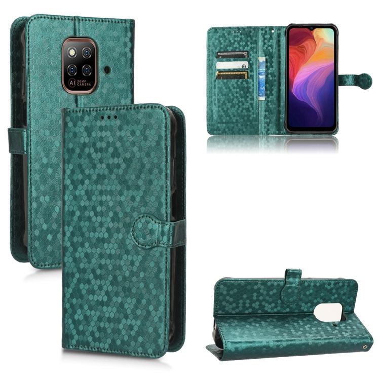 Peňaženkové puzdro Honeycomb Dot Texture Case zelené – Ulefone Power Armor 14 / 14 Pro | Kryty na mobil Kryty na mobil | Peňaženkové puzdro Honeycomb Dot Texture Case zelené – Ulefone Power Armor 14 / 14 Pro | Kryty na mobil