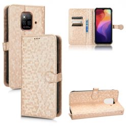 Peňaženkové puzdro Honeycomb Dot Texture Case zlaté – Ulefone Power Armor 14 / 14 Pro | Kryty na mobil Kryty na mobil | Peňaženkové puzdro Honeycomb Dot Texture Case zlaté – Ulefone Power Armor 14 / 14 Pro | Kryty na mobil