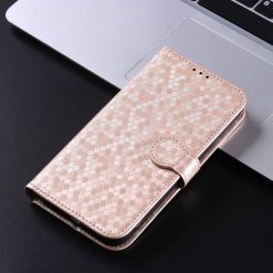 Peňaženkové puzdro Honeycomb Dot Texture Case zlaté – Ulefone Power Armor 14 / 14 Pro | Kryty na mobil Kryty na mobil | Peňaženkové puzdro Honeycomb Dot Texture Case zlaté – Ulefone Power Armor 14 / 14 Pro | Kryty na mobil