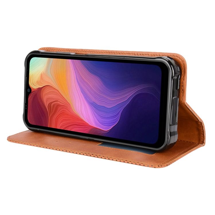 Peňaženkové puzdro Retro Leather hnedé – Ulefone Power Armor 14 / 14 Pro | Kryty na mobil Kryty na mobil | Peňaženkové puzdro Retro Leather hnedé – Ulefone Power Armor 14 / 14 Pro | Kryty na mobil