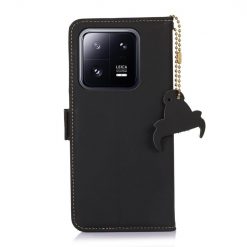 Kryty na mobil | Peňaženkové puzdro RFID Leather case čierne – Xiaomi 13 | Kryty na mobil