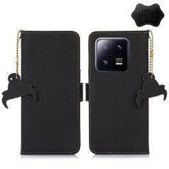 Kryty na mobil | Peňaženkové puzdro RFID Leather case čierne – Xiaomi 13 Pro | Kryty na mobil
