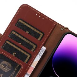 Peňaženkové puzdro RFID Leather case hnedé – Xiaomi 13 Pro | Kryty na mobil Kryty na mobil | Peňaženkové puzdro RFID Leather case hnedé – Xiaomi 13 Pro | Kryty na mobil