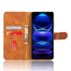 Kryty na mobil | Peňaženkové puzdro Solid hnedé – Xiaomi Redmi Note 12 Pro+ (12 Pro Plus) | Kryty na mobil