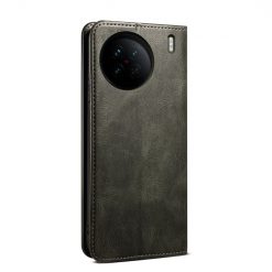 Kryty na mobil | Peňaženkové puzdro Wax case zelené – Vivo X90 Pro | Kryty na mobil
