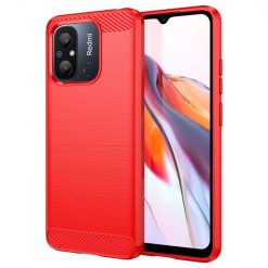 Kryty na mobil | Zadný kryt Carbon červený – Xiaomi Redmi 12C | Kryty na mobil