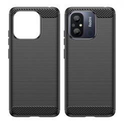 Kryty na mobil | Zadný kryt Carbon čierny – Xiaomi Redmi 12C | Kryty na mobil