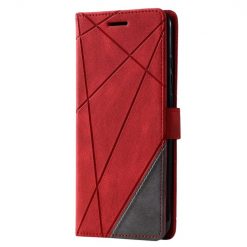 Kryty na mobil | Knižkové puzdro Rhombus červené – Xiaomi Redmi A1 / A2 | Kryty na mobil