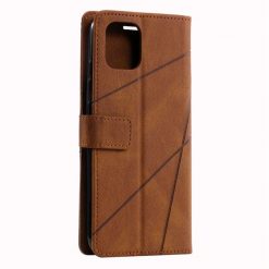 Kryty na mobil | Knižkové puzdro Rhombus hnedé – Xiaomi Redmi A1 / A2 | Kryty na mobil