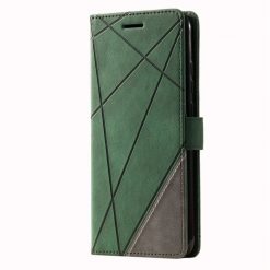 Kryty na mobil | Knižkové puzdro Rhombus zelené – Xiaomi Redmi A1 / A2 | Kryty na mobil