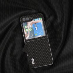 Kryty na mobil | Kryt Abeel Carbon Fiber Čierny – Samsung Galaxy Z Flip 5 | Kryty na mobil