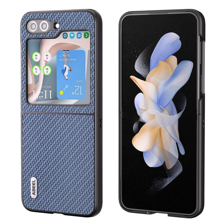 Kryt Abeel Carbon Fiber modrý – Samsung Galaxy Z Flip 5 | Kryty na mobil Kryty na mobil | Kryt Abeel Carbon Fiber modrý – Samsung Galaxy Z Flip 5 | Kryty na mobil