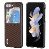 Kryty na mobil | Kryt Abeel Carbon Fiber tmavomodrý – Samsung Galaxy Z Flip 5 | Kryty na mobil