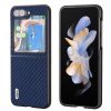 Kryty na mobil | Kryt Abeel Carbon Fiber tmavohnedý – Samsung Galaxy Z Flip 5 | Kryty na mobil