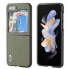 Kryty na mobil | Kryt Abeel Carbon Fiber Čierny – Samsung Galaxy Z Flip 5 | Kryty na mobil