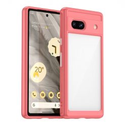 Kryty na mobil | Ochranný kryt Colorful Acrylic case červený – Google Pixel 7a 5G | Kryty na mobil