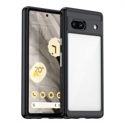 Kryty na mobil | Ochranný kryt Colorful Acrylic case čierny – Google Pixel 7a 5G | Kryty na mobil