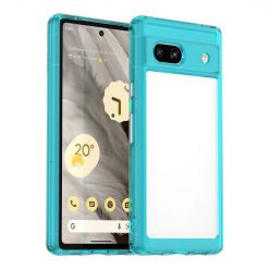 Kryty na mobil | Ochranný kryt Colorful Acrylic case transparentno-modrý – Google Pixel 7a 5G | Kryty na mobil