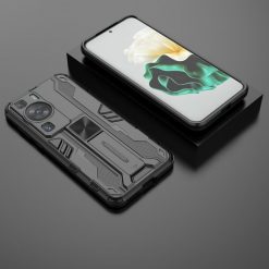 Kryty na mobil | Odolný Kryt Holder armor case čierny – Huawei P60 Pro | Kryty na mobil