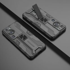 Kryty na mobil | Odolný Kryt Holder armor case čierny – Huawei P60 Pro | Kryty na mobil
