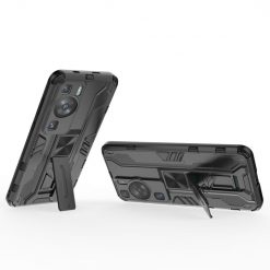 Kryty na mobil | Odolný Kryt Holder armor case čierny – Huawei P60 Pro | Kryty na mobil