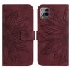 Kryty na mobil | Peňaženkové puzdro Embossing Pattern Kvet modré – T Phone Pro / T Phone Pro (2023) | Kryty na mobil