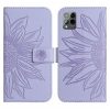 Kryty na mobil | Peňaženkové puzdro Embossing Pattern Kvet červené – T Phone Pro / T Phone Pro (2023) | Kryty na mobil