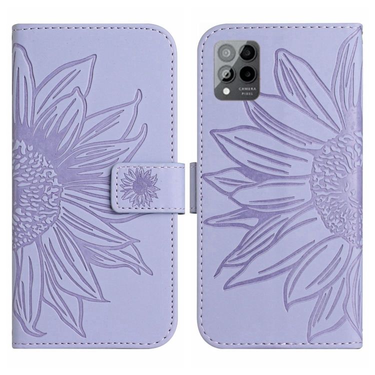 Peňaženkové puzdro Embossing Pattern Kvet fialové – T Phone Pro / T Phone Pro (2023) | Kryty na mobil Kryty na mobil | Peňaženkové puzdro Embossing Pattern Kvet fialové – T Phone Pro / T Phone Pro (2023) | Kryty na mobil