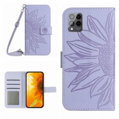 Peňaženkové puzdro Embossing Pattern Kvet fialové – T Phone Pro / T Phone Pro (2023) | Kryty na mobil Kryty na mobil | Peňaženkové puzdro Embossing Pattern Kvet fialové – T Phone Pro / T Phone Pro (2023) | Kryty na mobil