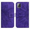 Peňaženkové puzdro Embossing Pattern Kvet tmavomodré – T Phone Pro / T Phone Pro (2023) | Kryty na mobil Kryty na mobil | Peňaženkové puzdro Embossing Pattern Kvet tmavomodré – T Phone Pro / T Phone Pro (2023) | Kryty na mobil