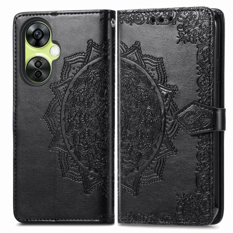 Peňaženkové puzdro Embossing Pattern Mandala Flower čierne – OnePlus Nord CE 3 Lite 5G | Kryty na mobil Kryty na mobil | Peňaženkové puzdro Embossing Pattern Mandala Flower čierne – OnePlus Nord CE 3 Lite 5G | Kryty na mobil