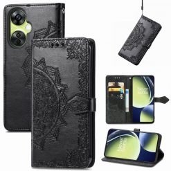 Peňaženkové puzdro Embossing Pattern Mandala Flower čierne – OnePlus Nord CE 3 Lite 5G | Kryty na mobil Kryty na mobil | Peňaženkové puzdro Embossing Pattern Mandala Flower čierne – OnePlus Nord CE 3 Lite 5G | Kryty na mobil